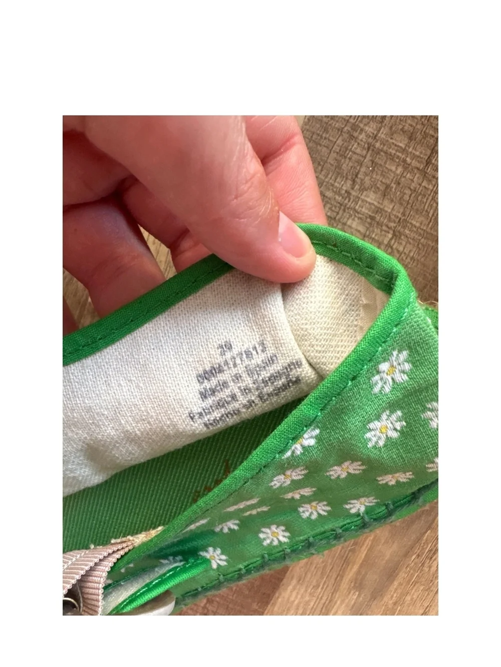 Free People Green Polka Dot Espadrille Mary Jane Flats - Picture 5 of 6